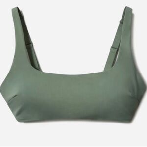 Everlane Olive Square Neck Bikini Top